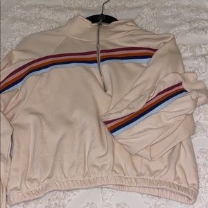 Women’s Cropped half zip up